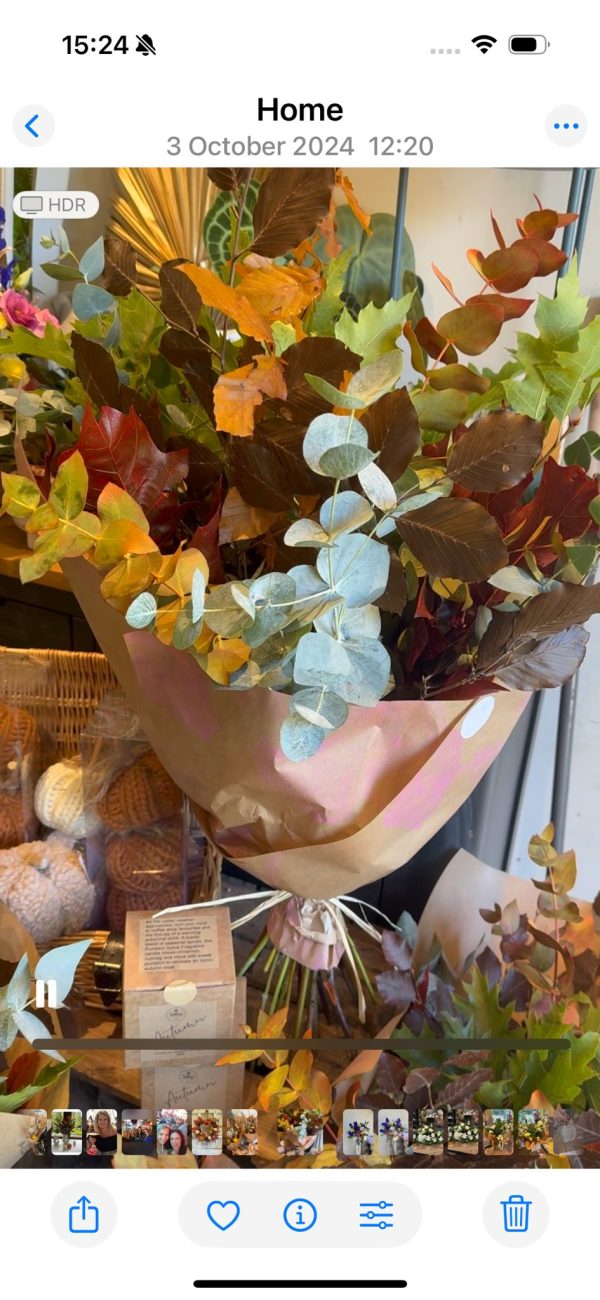 Autumn Foliage Bunches (£20)