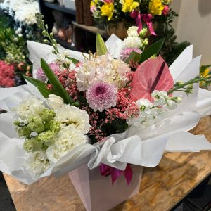 Romantic selection of fresh seasonal blooms